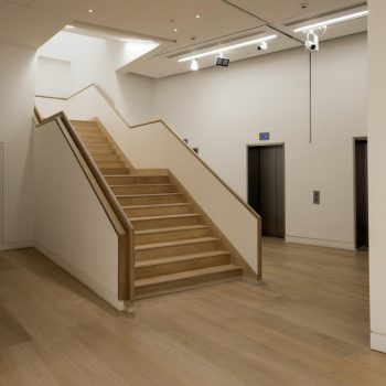 a staircase that had the capacity to hold up to 300 people at the same time- large solid quarter sawn English Oak floor planks-